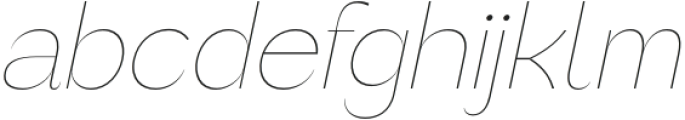 Rochas Thin Italic otf (100) Font LOWERCASE