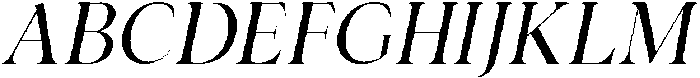 Rochello Italic otf (400) Font UPPERCASE