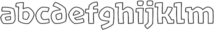 Rocher Outline A otf (400) Font LOWERCASE