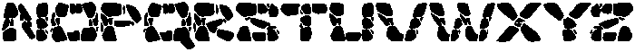 Rock Blox otf (400) Font UPPERCASE
