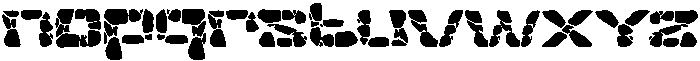 Rock Blox otf (400) Font LOWERCASE