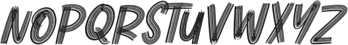 Rock Hustle Italic otf (400) Font LOWERCASE