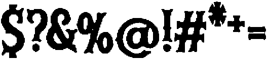 Rock South Regular otf (400) Font OTHER CHARS