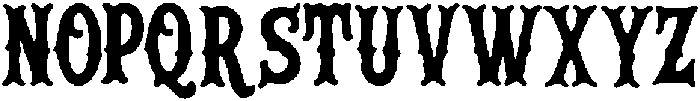 Rock South Regular otf (400) Font UPPERCASE