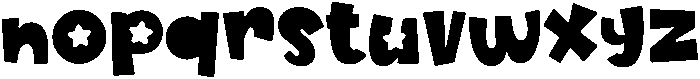 RockStar Regular otf (400) Font LOWERCASE