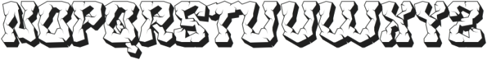 Rockcave 3D otf (400) Font UPPERCASE