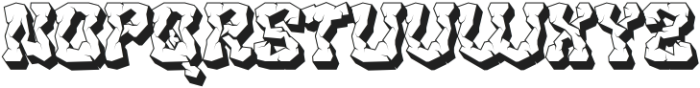 Rockcave 3D otf (400) Font LOWERCASE