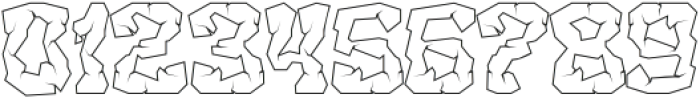 Rockcave Outline otf (400) Font OTHER CHARS