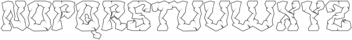 Rockcave Outline otf (400) Font UPPERCASE