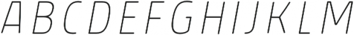 Rockeby Condensed Inside Two Italic otf (400) Font LOWERCASE