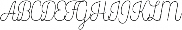 Rockeby Script One Light otf (300) Font UPPERCASE