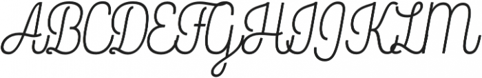 Rockeby Script Two otf (400) Font UPPERCASE