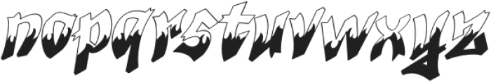 Rocker Rusher Italic Regular otf (400) Font LOWERCASE