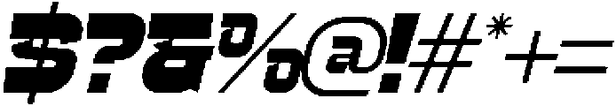 Rocket Track Italic otf (400) Font OTHER CHARS