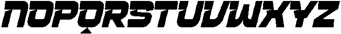 Rocket Track Italic otf (400) Font LOWERCASE