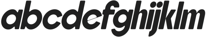 Rockfall Italic Rounded otf (400) Font LOWERCASE