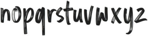 Rocklist Brush otf (400) Font LOWERCASE