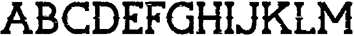 Rockrough Regular otf (400) Font UPPERCASE
