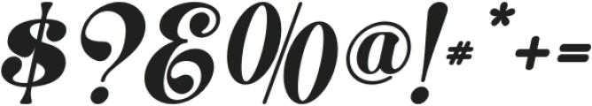 Rocky Sunday Italic otf (400) Font OTHER CHARS