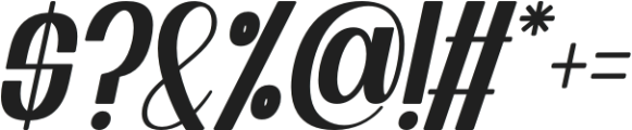 Rocky italic ttf (400) Font OTHER CHARS