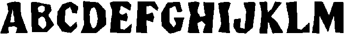 RockyCut Regular otf (400) Font UPPERCASE