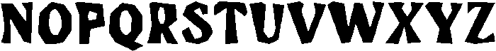 RockyCut Regular otf (400) Font UPPERCASE