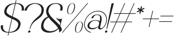 Rockyah Italic otf (400) Font OTHER CHARS