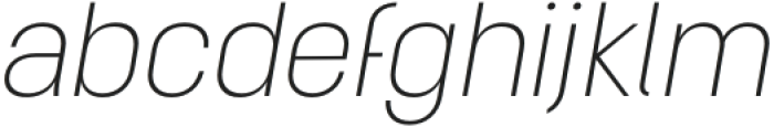 Roclette Pro Italic ELight Italic otf (300) Font LOWERCASE