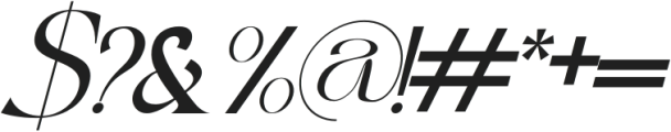 Rococo Aesthetic Italic otf (400) Font OTHER CHARS