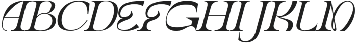 Rococo Aesthetic Italic otf (400) Font UPPERCASE