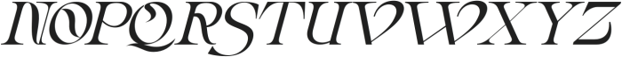 Rococo Aesthetic Italic otf (400) Font UPPERCASE