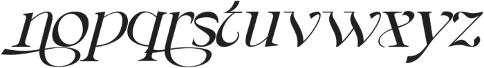 Rococo Aesthetic Italic otf (400) Font LOWERCASE