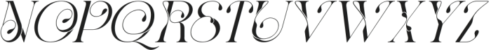 Rococo Complete Regular Italic otf (400) Font UPPERCASE