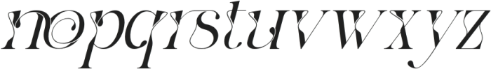 Rococo Complete Regular Italic otf (400) Font LOWERCASE