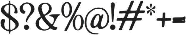 Roctaria Regular otf (400) Font OTHER CHARS
