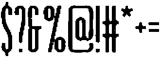 Rodeo Night Rough otf (400) Font OTHER CHARS