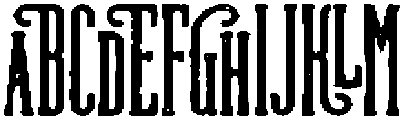 Rodeo Night Rough otf (400) Font UPPERCASE