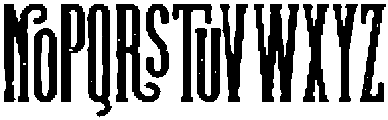 Rodeo Night Rough otf (400) Font UPPERCASE