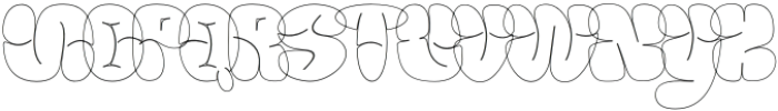 Rodino Outline otf (400) Font UPPERCASE