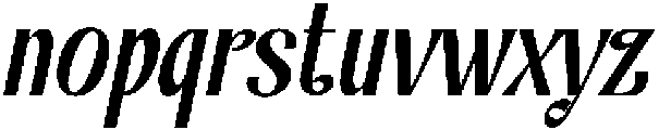 Rogarillos Italic otf (400) Font LOWERCASE