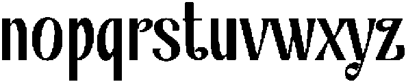 Rogarillos Regular otf (400) Font LOWERCASE