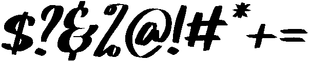 Roger Bold Italic otf (700) Font OTHER CHARS
