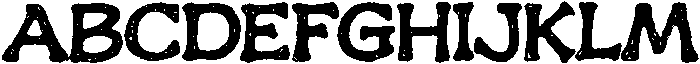 Roghen-Regular otf (400) Font UPPERCASE