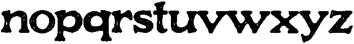 Roghen-Regular otf (400) Font LOWERCASE