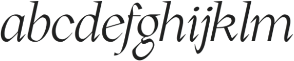 Rogik Extralight Italic otf (200) Font LOWERCASE