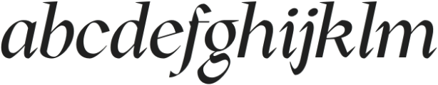 Rogik Italic otf (400) Font LOWERCASE