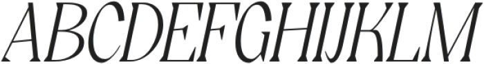 Rogik Thin Italic otf (100) Font UPPERCASE