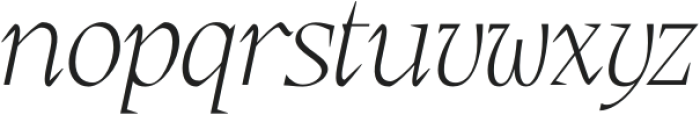 Rogik Thin Italic otf (100) Font LOWERCASE