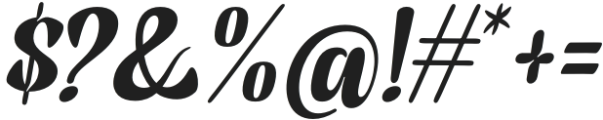 Rogithan Italic otf (400) Font OTHER CHARS