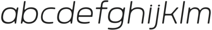 Rohyt ExtraLight Italic otf (200) Font LOWERCASE